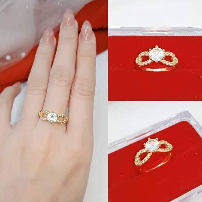 Cincin Titanium Wanita Simple C43BN
