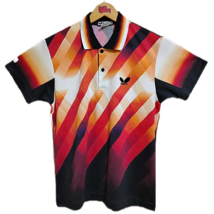 kaos tenis meja Motif  Pria Pendek