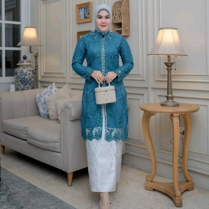 COD- TUNIK KEBAYA TILE PAYET BUTIK-KEBAYA MODERN (( FREE HIJAB ))kebaya  songket WANITA COCOK UNTUK 