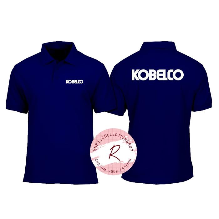 KAOS MODEL POLO KERAH KOBELCO TERBARU - KAOS POLO KOBELCO BISA CUSTOM