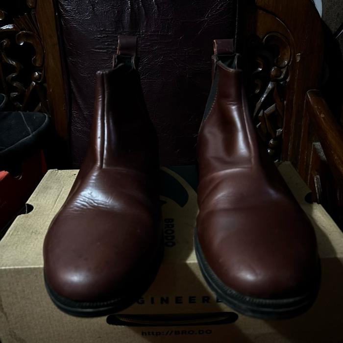 ORIGINAL SEPATU BRODO SIZE 42 & LOIS SIZE 40 KULIT ASLI 100% WARNA MAROON & HITAM