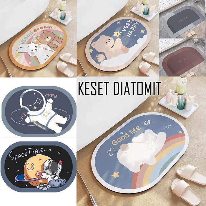 Tokomuda Keset Diatomite keset diatomite/keset magic mat keset kamar mandi anti slip cepat menyerap