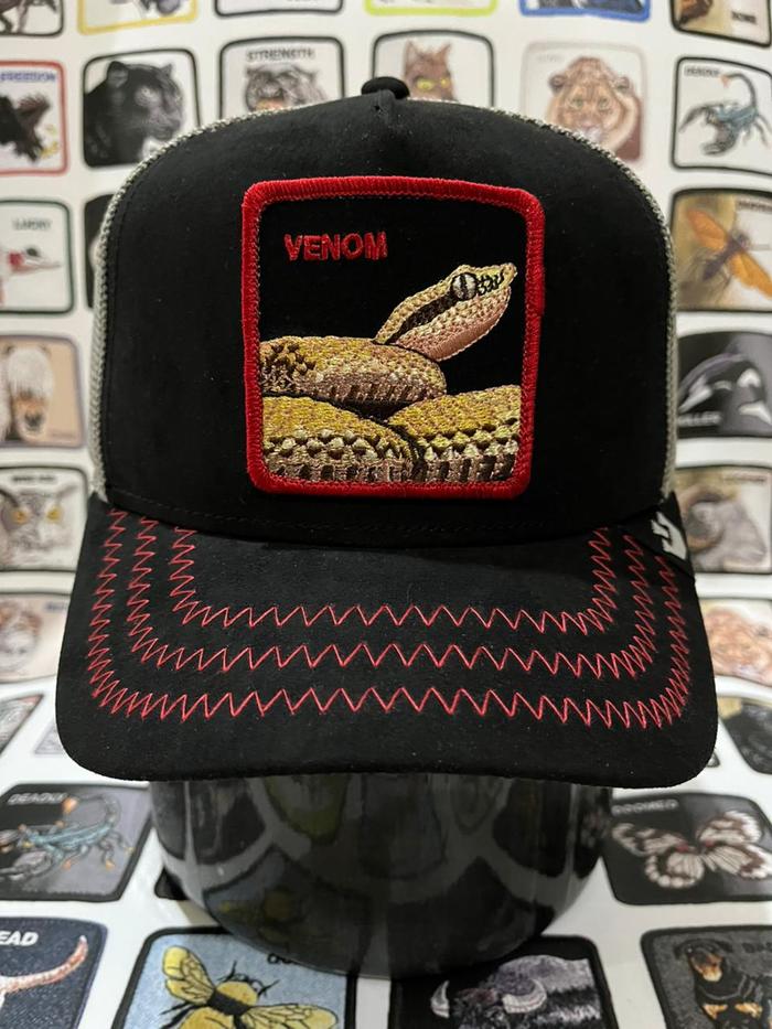 Topi Goorin Bros Venom Rattle Snake Black - Original USA