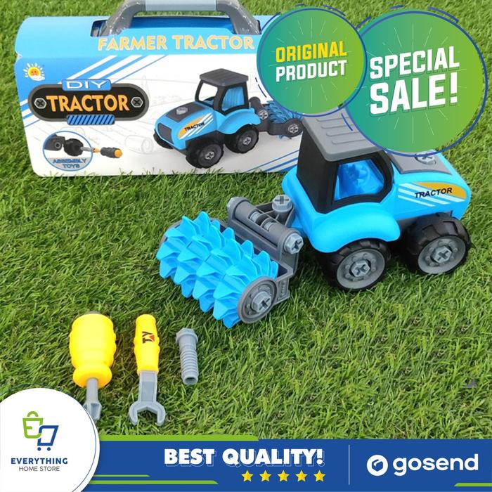 Contruction Car Education Farmer Tractor ORIGINAL Mainan Edukasi Anak