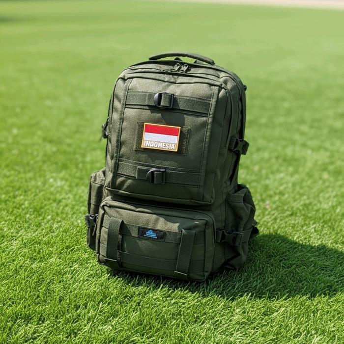TAS RANSEL ARMY GULTOR BERKWALITAS FREE LOGO RANDOM Backpack pria Bahan Kondura Lapisan Satin Kapasi