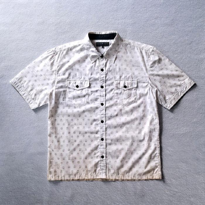 SPLENDID SATISFACTION AOP SKULL SHIRT JAPANESE BRAND