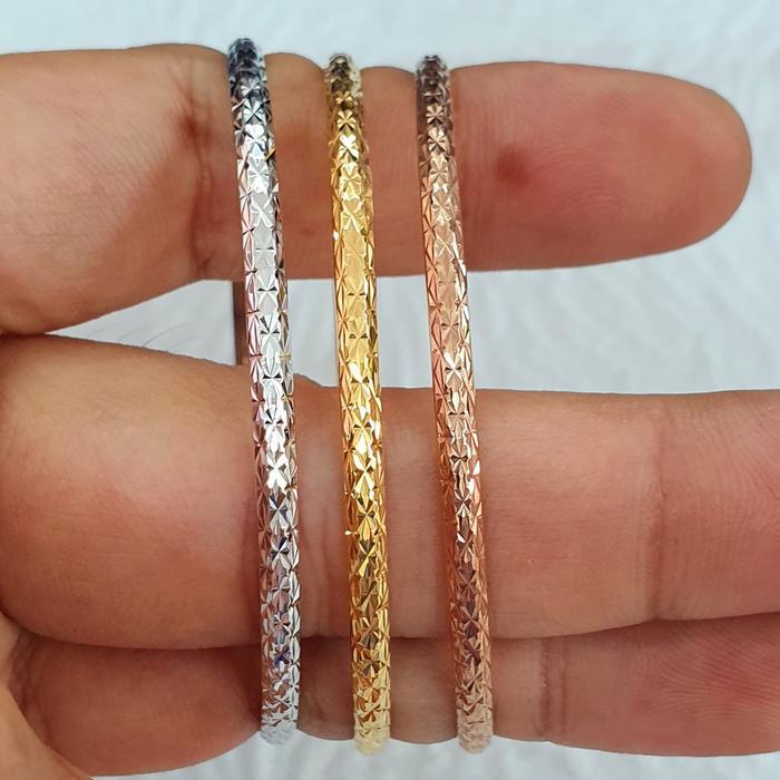 GELANG PIPA KERONCONG 3 DIMENSI UBS EMAS 70% 700 70 %