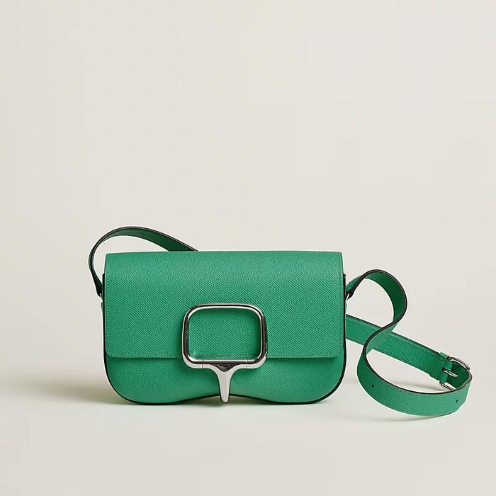 Tas Premium Wanita,HERMES,Hermes Della Cavalleria Elan Shoulder Bag,green