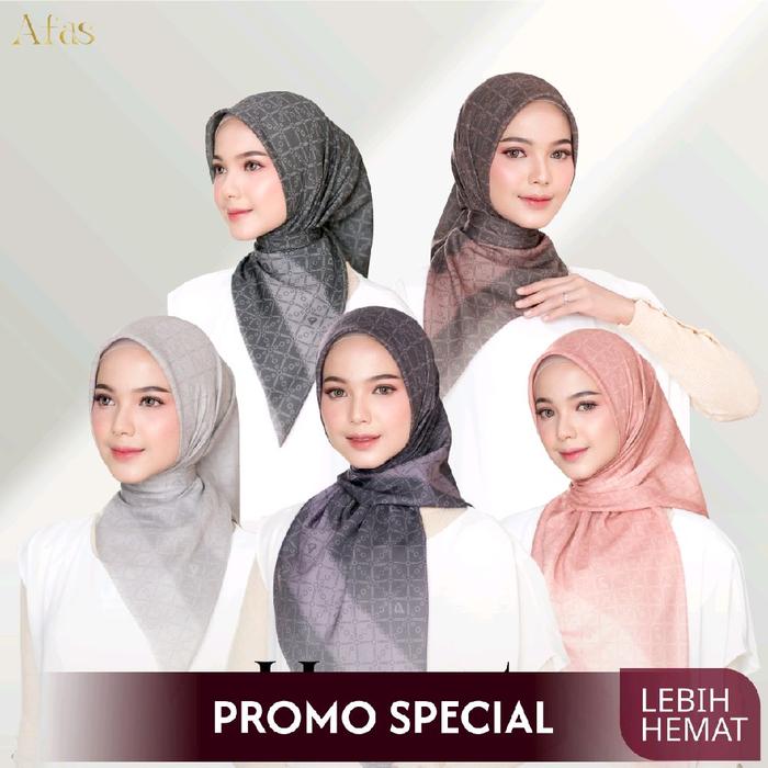 Afas Heart Scarf Afas x Sita Voal Meisya Madinah Eksklusif 115cm x 115cm dengan Laser Cut dan Plat S
