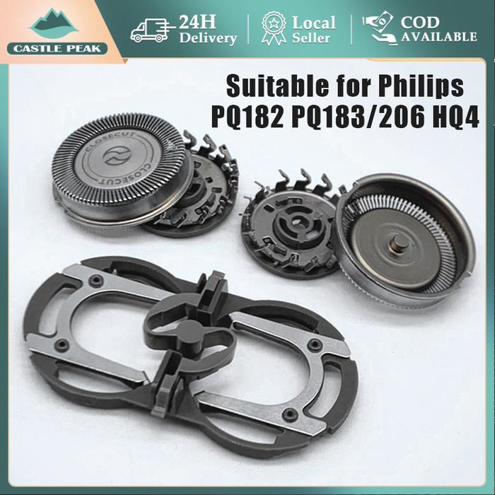 MOKAYA - Kepala Shaver Philips Refill PQ182 PQ183/206 HQ4 Kepala Pisau Cukur Pengganti Replacement S