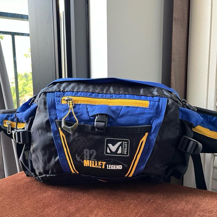 slingbag tas selempang WB waistbag second MILLET biru untuk kerja olahraga atau travelling