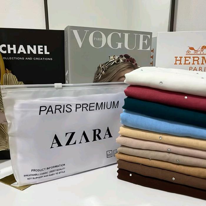 Hijab segi empat Payet tabur tasel // Hijab segi empat warna terbaru soft colour free pouch Kerudung
