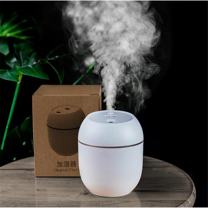 Pelembab udara ultrasonik Mini, Pelembab udara LED lampu USB Diffuser