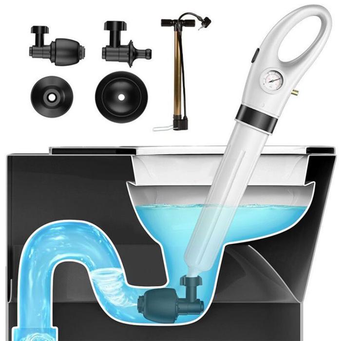 Sewer Dredge Clogged Remover Pipe Toilet Plungers Drain Blaster High Pressure Air Drain Cleaner Manu