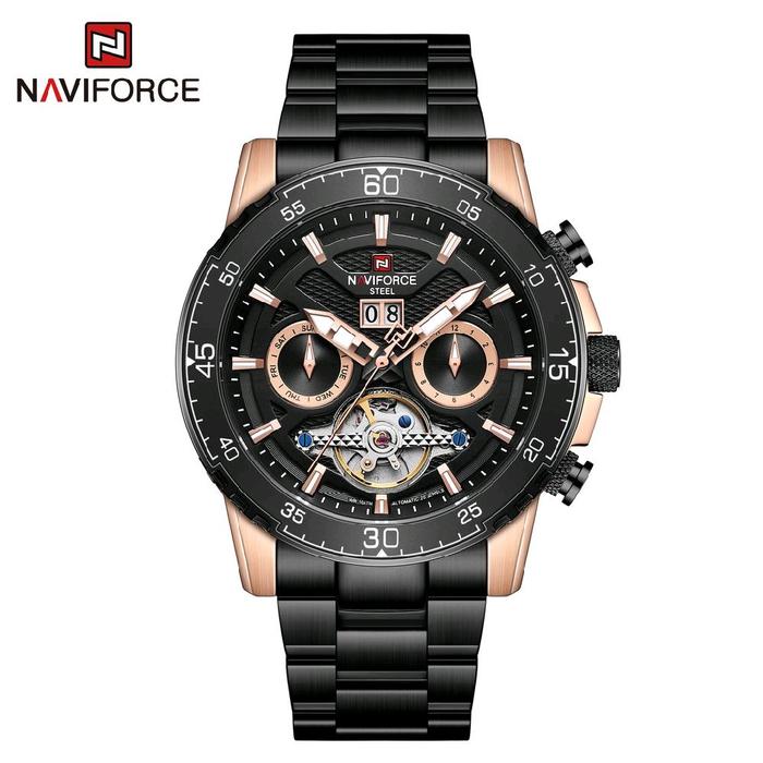 Naviforce 1001 Jam Tangan Pria Automatic Water Resistan Original 100% Garansi Resmi