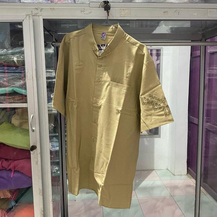 Kemko Kemeja Koko Rabbani Size/Ukuran L Lengan Pendek Original