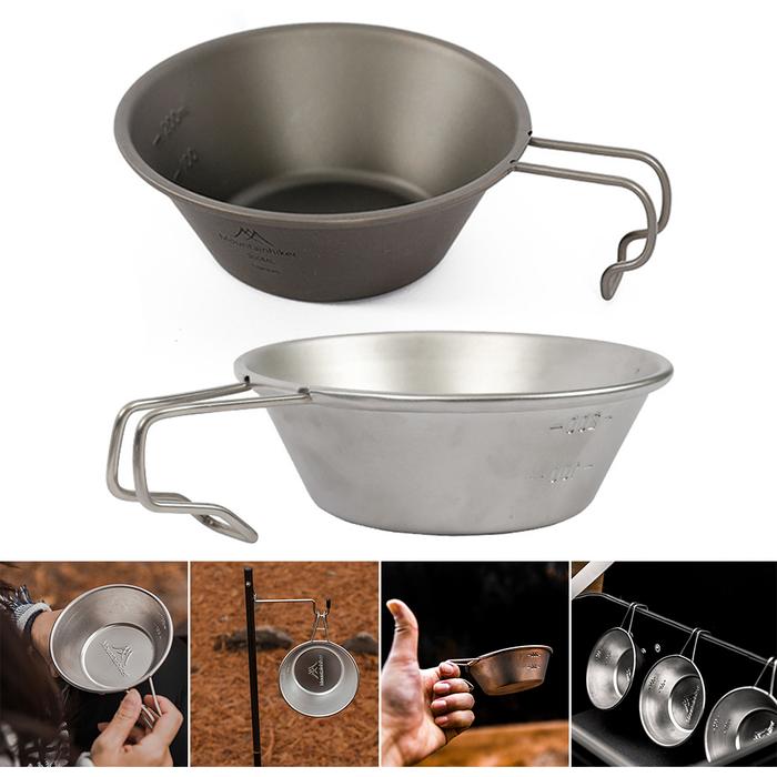 200ML Camping Bowl Utensil Heat-resistant Sierra Cup with Handle