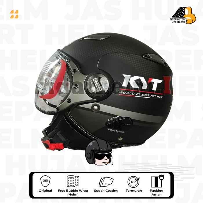 Helm KYT Elsico World Class Black Doff