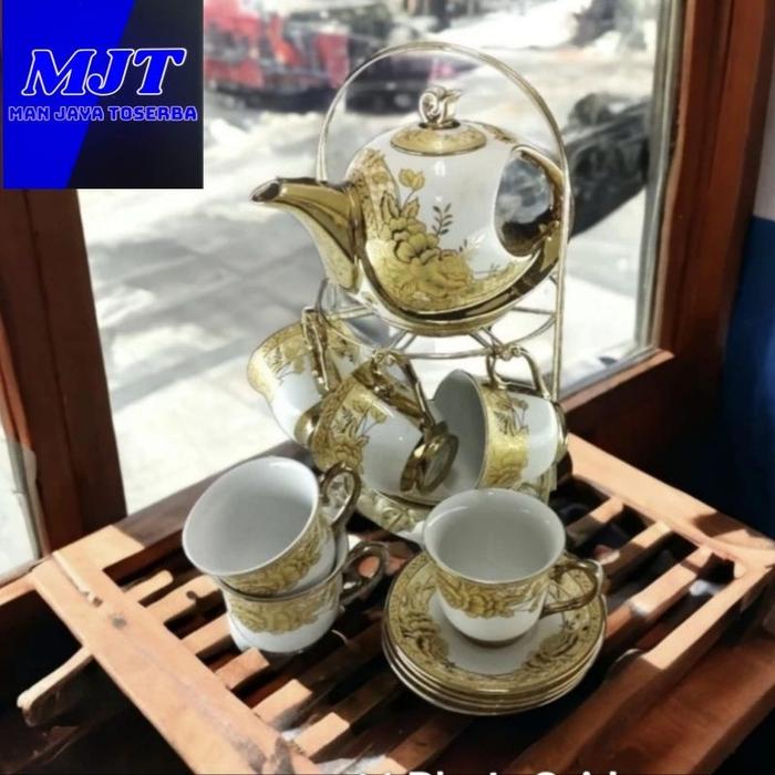 Vicenza Tea set Hampers Souvenir Pernikahan Motif Gemini CR90