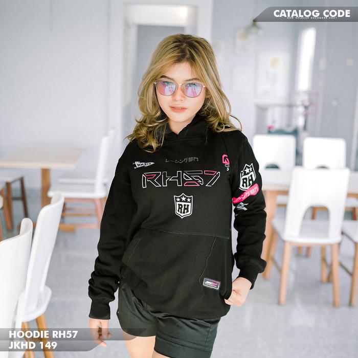 Jaket Hoodie RH57 JKHD 149 I Cotton Fleece Pria Wanita Original RH57