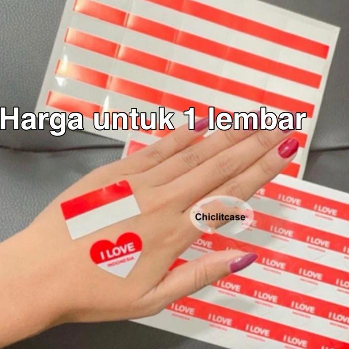 Stiker pipi bendera merah putih/sticker dirgahayu RI kemerdekaan