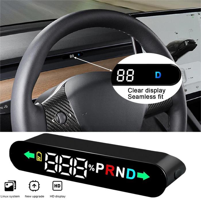 Hidden HUD Head-up Display for Tesla Model 3 Y 2019-2022 Speed