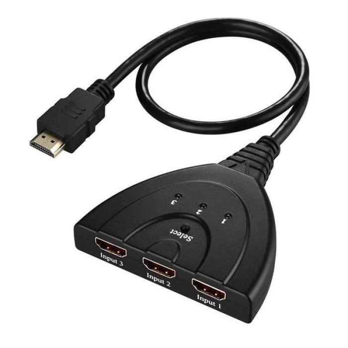Kabel HDMI Switcher 3 Port HDMI Switch Kabel HDMI Switch 3 Input 1 Output Kabel Splitter HDMI