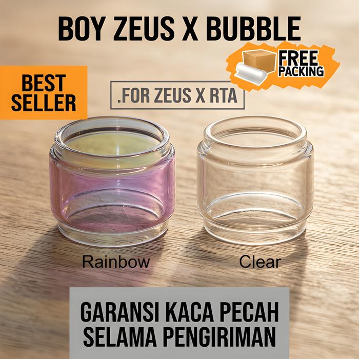 TERBAIK Boy ZEUS X RTA Replacement Glass | kaca cembung bubble
