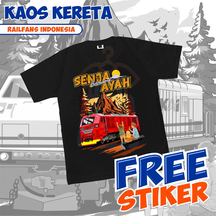 Kaos Kereta Api SBA CC300 FU Baju Kereta Api KAI Railfans Indonesia