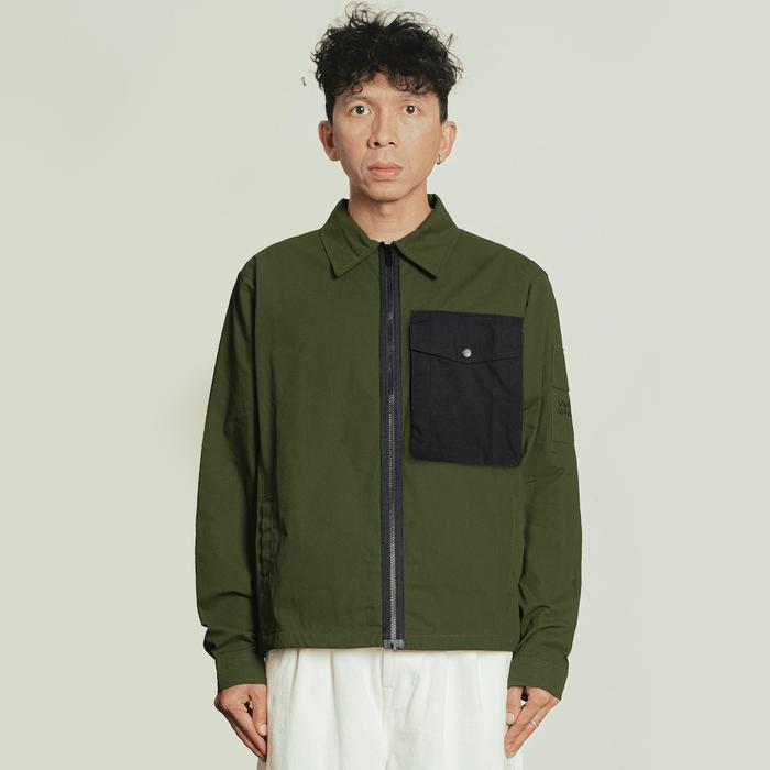 Vearst Affaires Work Jacket Zoe Zipper Olive Black
