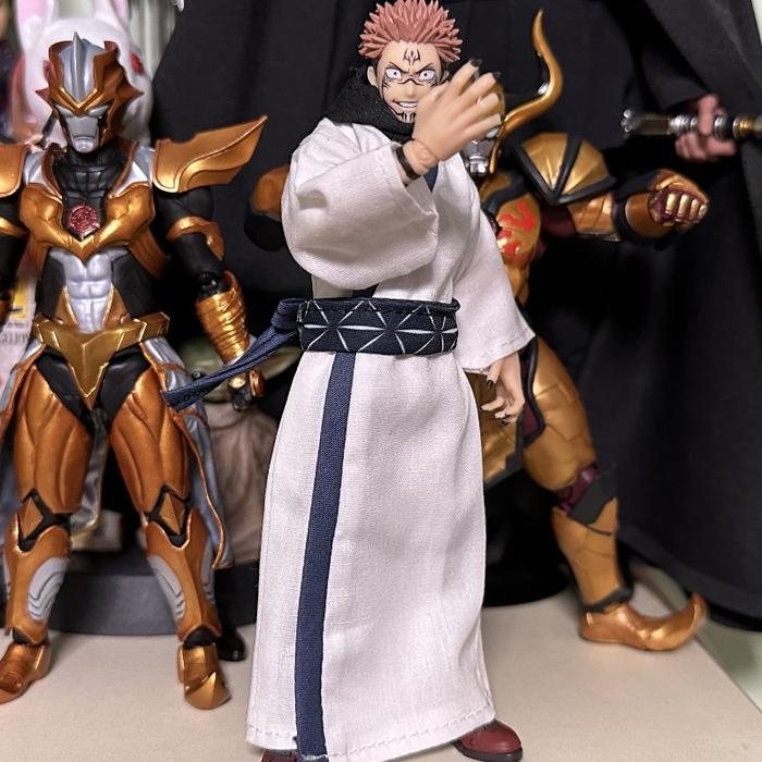Anime Shf Series Jujutsu Kaisen Handmade Ryomen Sukuna Cursed King White Kimono1:1 Restore Suitable