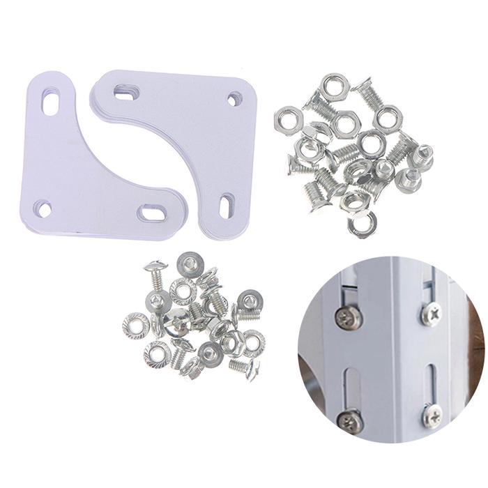 10pcs Corner Plates for Slotted Angle Bar Triangular Piece Angle
