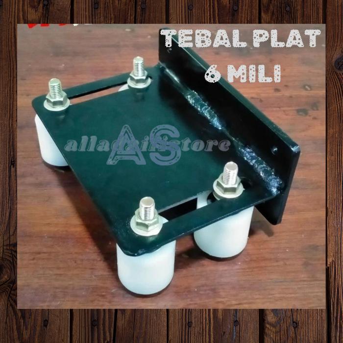 Bracket Pagar Roller Plus Roda Breket Roler Pagar Breket Pagar Geser Gerbang rumah