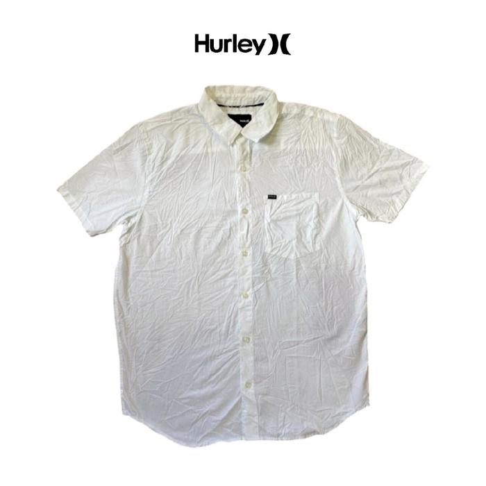kemeja putih pendek hurley