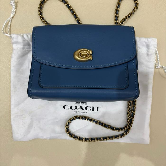 Preloved Tas Coach Cassie crossbody leather wanita original butik