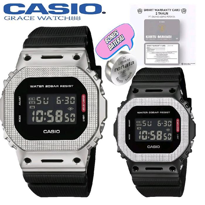 Jam tangan pria Casio G-Shock Gm-5600m-1dr Jam tangan gshock original gm-5600bm-1dr gshock terbaru g