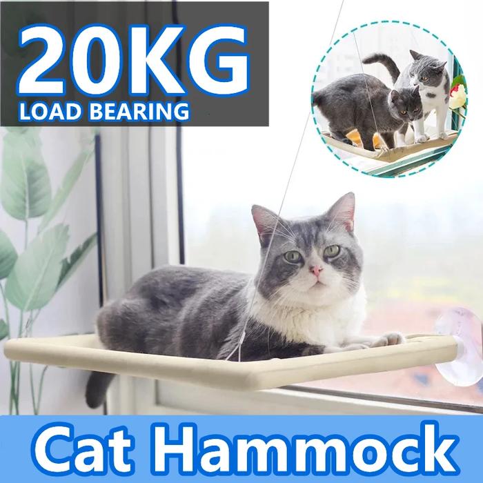 Window Mounted Cat Hammock 20KG Cute Pet Hanging Beds Comfortable Cat