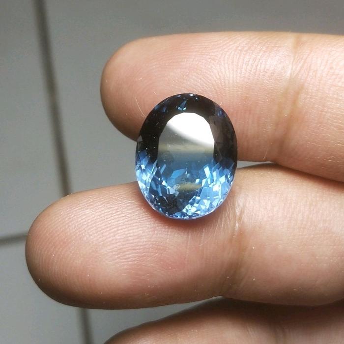 Natural London Blue Topaz 19.31 Ct HQ Mewah Memo CGL