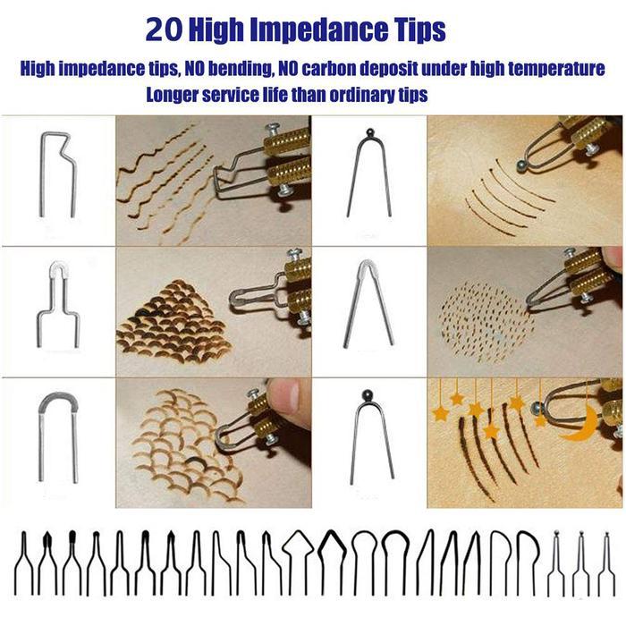 Pyrography Machine Wood Burning Pirograbador Adjustable Temperature Burner Wood Cautery Pyrography P
