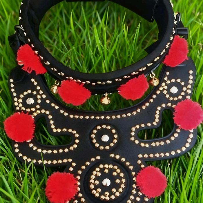 gongseng kalung domba adu garut full set dasi cocok untuk seni ketangkasan domba garut