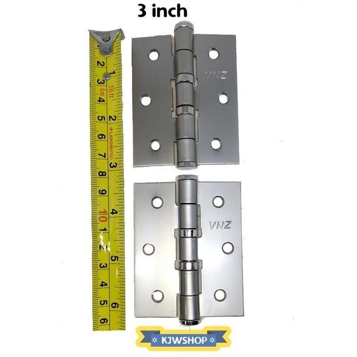 Engsel Tebal Stainless 3" Door Hinges 3 inch Pintu Lemari Stenlis 75mm