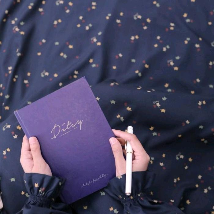 Ditsy Nightgown 2024 Cat Navy M L XL-Mannequin Black-Veil Black Reguler-Pajamas Ahva Jade-Rainee Dar