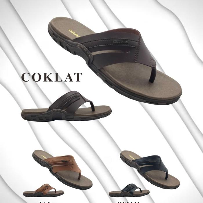 Orranil 8311 sandal pria dewasa Warna Coklat 39-43