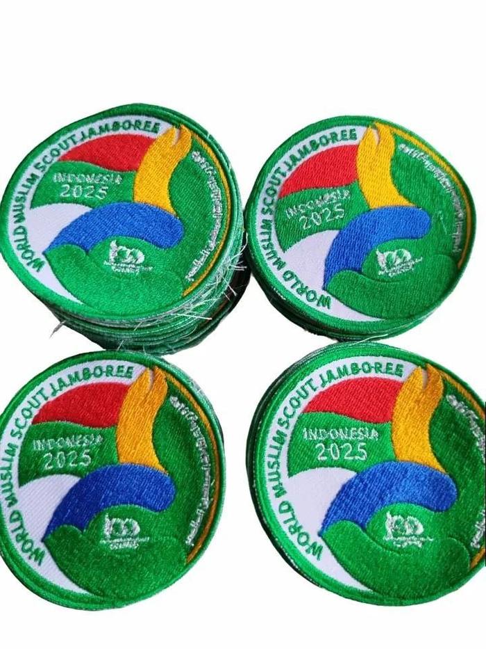 Badge Bulat Edisi World Scout Muslim Jambore 2025 Bordir