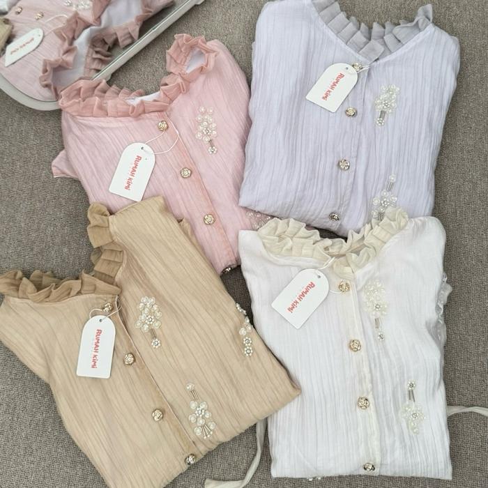 Naura blouse | blouse brokat | atasan brokat | blouse bordir | blouse wanita