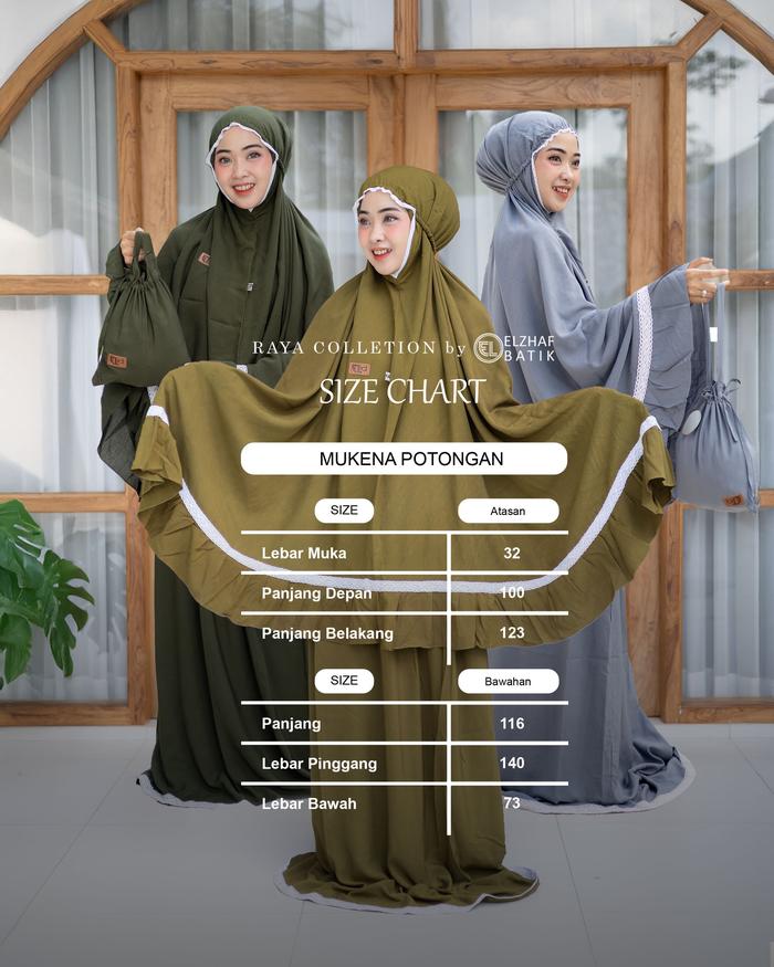 Mukena Renda Polos By Elzhaf Original Terlaris