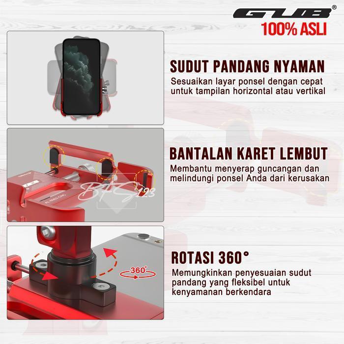 Gub P30 / Gub P30 Pro Original Holder Hp Motor Aluminium Alloy Phone Holder Motor Holder Hp Motor Sp