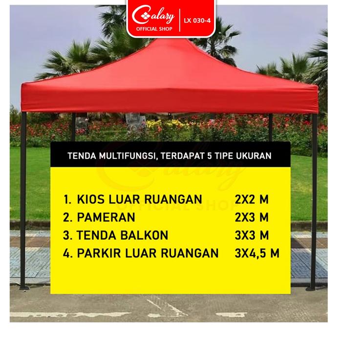 SPEEDS Tenda Lipat Otomatis 2.5 x 2.5M Tenda Bazar Pameran Tenda gazebo Tenda Dagang 030-4A