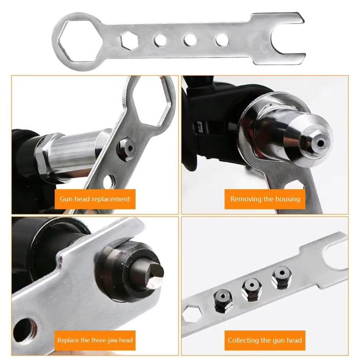 Adaptor Rivet Mesin Bor Listrik Kepala Paku Tangan Alat Sambung Tukang Konverter Perkakas Br086