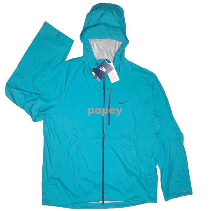 nike waterproof 10k 2MM Jacket summit running trail warna cyan